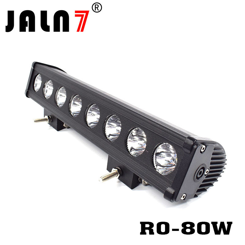 LED Light Bar JALN7 80W CREE Spot Flood Combo LED Driving Lamp Super Bright Off Road Lights LED Work Light Boat Jeep
