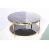 Buy cheap Modern Luxury Balcony Leisure Round Marble Coffee Tea Table for Small Apartment from wholesalers