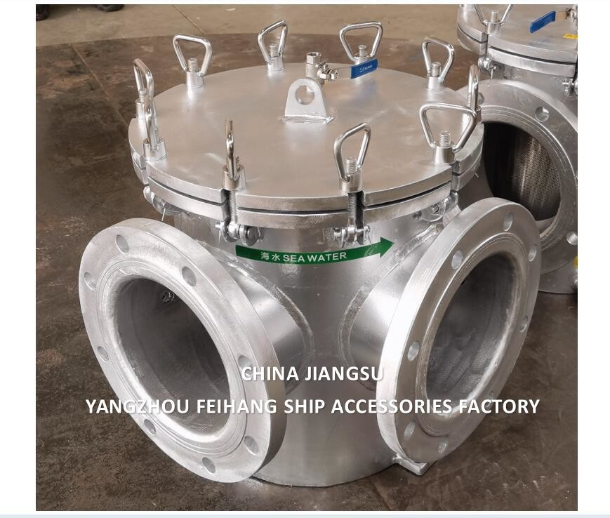 Main Engine Sea Water Strainer Szie-8"-Dn200 Carbon Steel Body Stainless Steel Filter