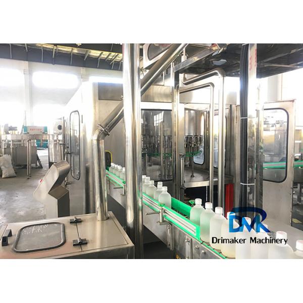 Purified Water Rinsing Juice Bottling Machine High Temperature Filling