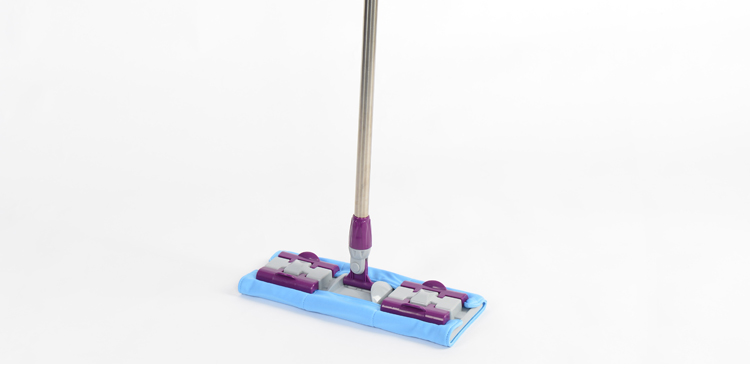 Lint Free Reusable Cleanroom Flat Cleaning Mop With Replaceable Microfiber Cloth