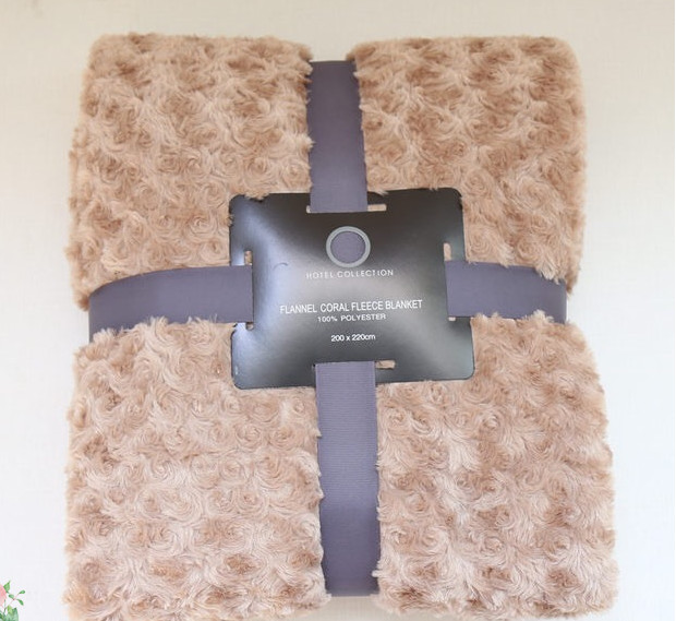 Micro Plush Double Sided Faux Fur Blanket , Super Soft Fake Fur Throw Blanket