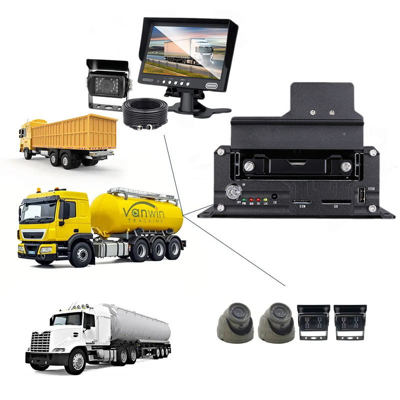 ADAS Vehicle Safety Monitoring Recorder 8CH Global Positioning SSD Recorder MDVR