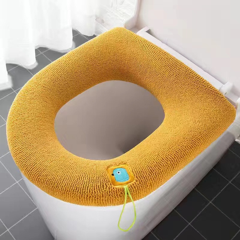 Detachable Toilet Seat Warmer Cover Washable Zipper Closure Type ODM
