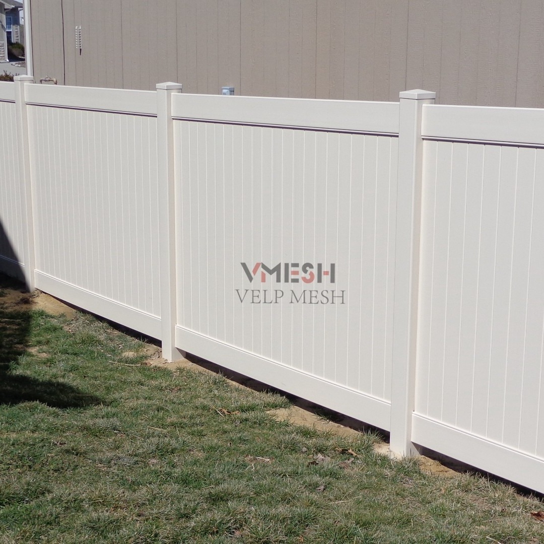 Weatherproof Natural PVC Vinyl Privacy Plastic Fencing For Garden And House