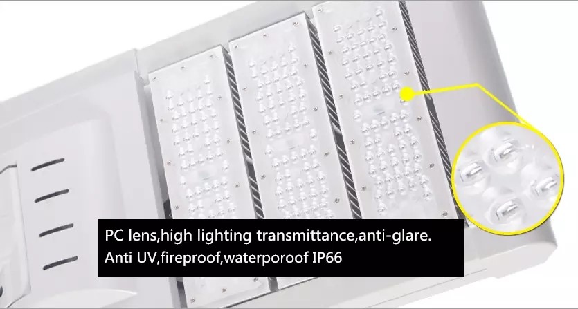 IP65 High Power LED Street Light 120w 60w 180w 240w 300w Beam Angle Adjustable