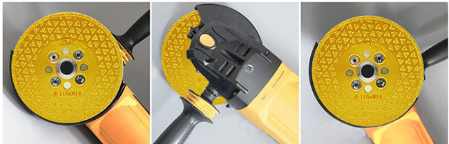 Dual Side 125mm Brazed Diamond Saw Blades 1.6mm For Masonry
