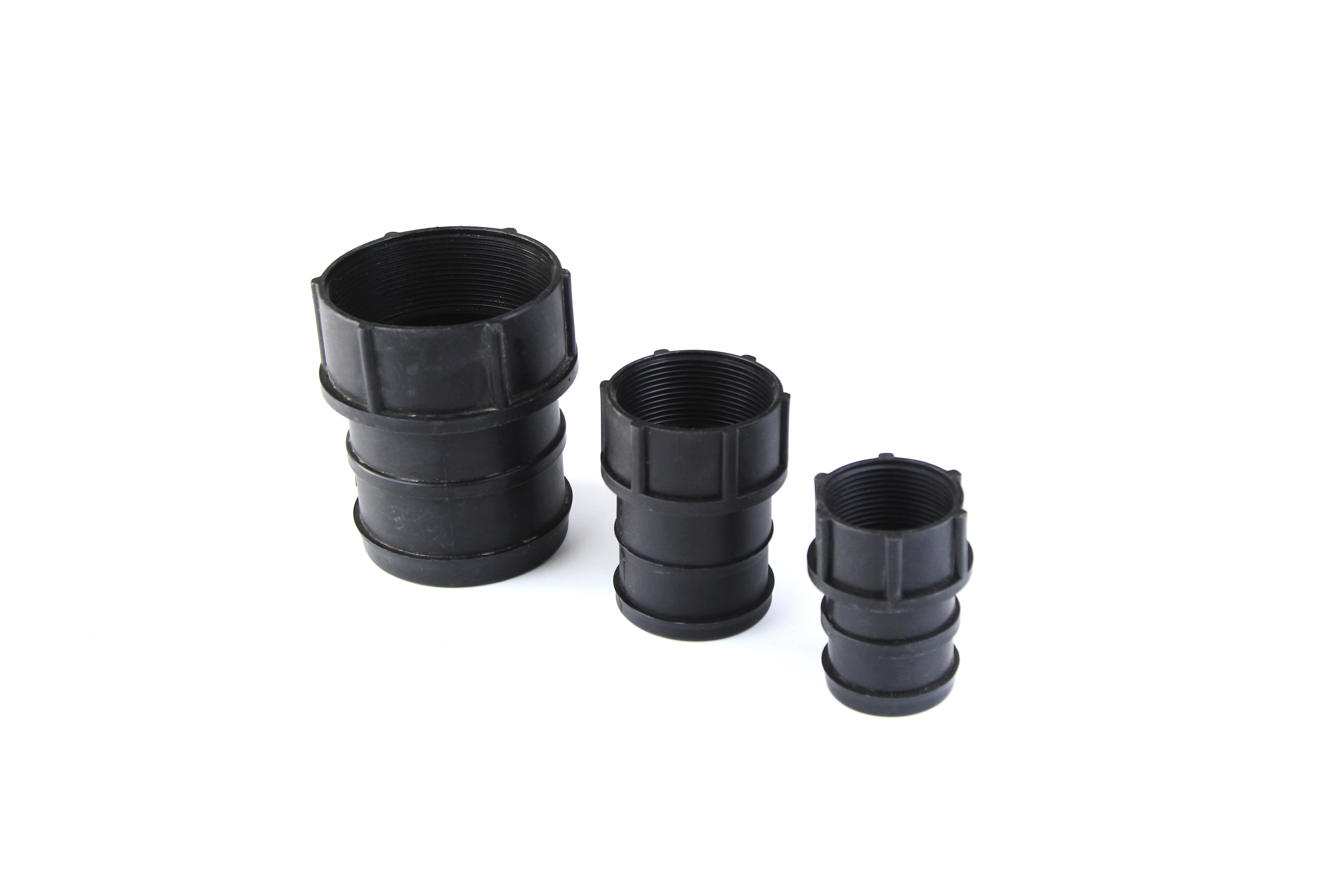 PE Drip Tape Connectors Customized Drip Tubing Connectors Black