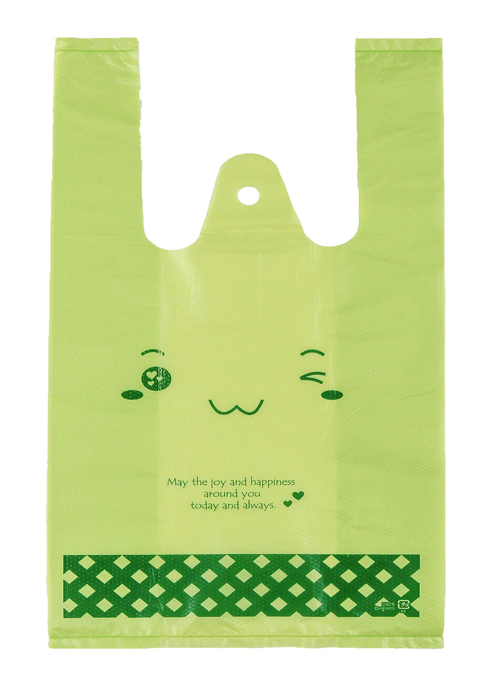 Recycle Colorful Plastic Retail Merchandise Bags Grocery Sack Waterproof Heavy Duty
