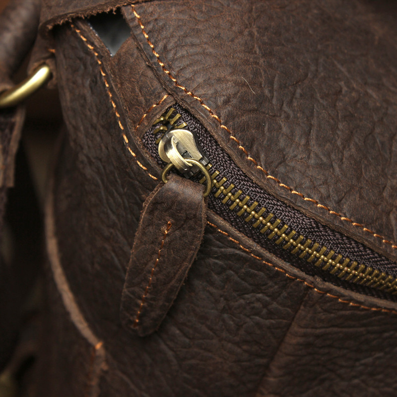 Bucket Retro Soft Anti Theft Genuine Leather Backpack