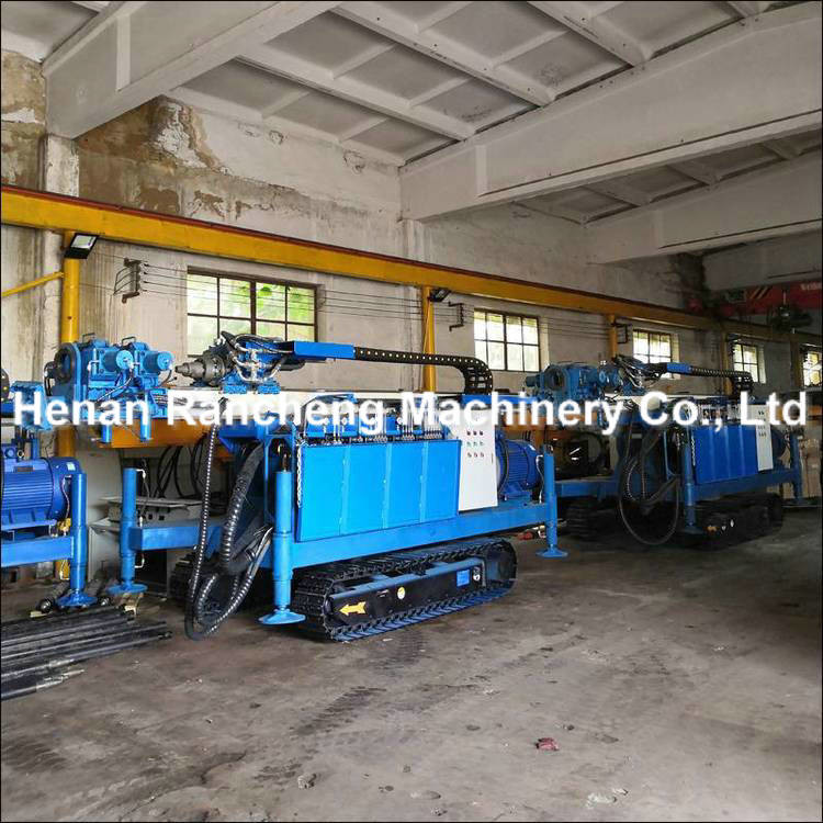 Hydraulic Jet Drilling Rig Equipment 75KW Motor Power 130m - 170m Drilling Depth