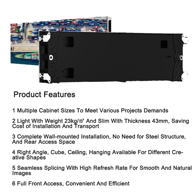 IP20 Indoor LED Video Wall Ultra Thin For Definition Display P1.9 P2.6 P3.9