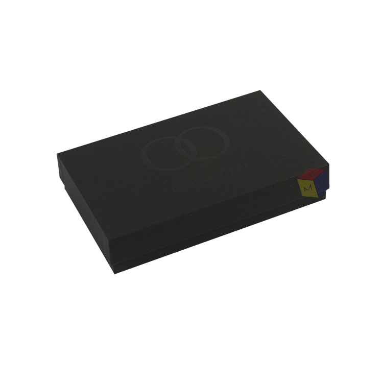 Custom Logo Black Rigid Paper Cardboard Packaging Lid and Base Gift Boxes Custom Orders