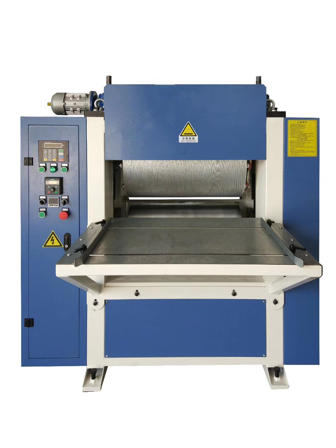 Wood Plastic Decking Door Composite Lamination Making Machine / Embossing Machine