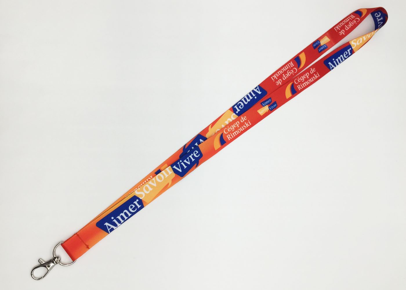Polyester Printing Dye Sublimation Lanyards , Id Badge Neck Strap With Custom Logo