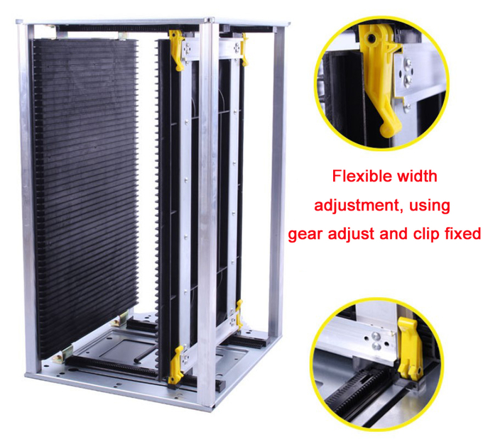 PCB Handling Equipment Adjustable ESD Magazine Rack for Streamlined PCB Transportation 1