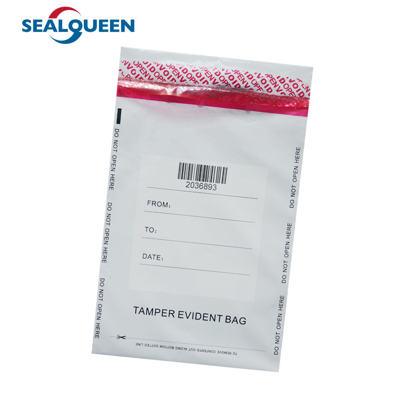 LDPE Security Bag Custom Design Deposit Packing Tamper Evident Bag