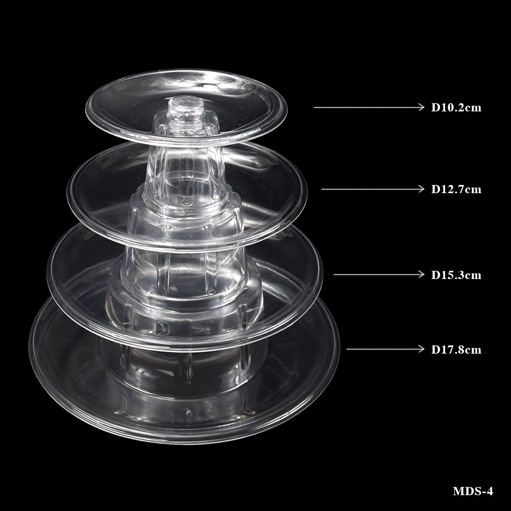 Custom PET Transparent Macaron Display Rack With Macaron Inner Tray And Macaron Box