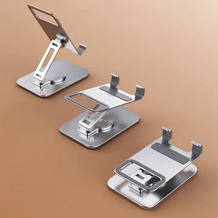 Car Desktop Cell Phone Holder Stand Adjustable And Foldable Flat Bracket