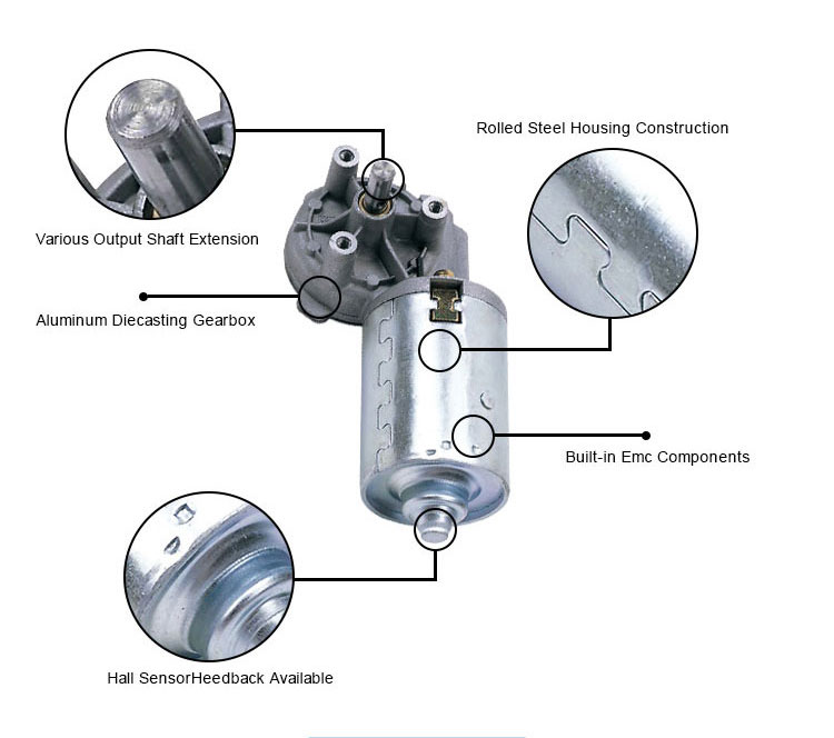 70 Rpm 24V Tubular Water Cooled Brushless DC Motor