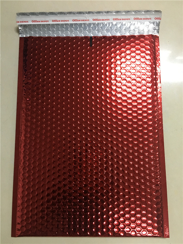 Recyclable Purple Metallic Glamour Mailers / Metallic Mailing Bags Strong Adhesive