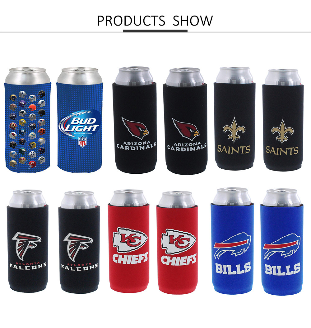 Waterproof Neoprene Coozies For 24 Oz Skinny Can