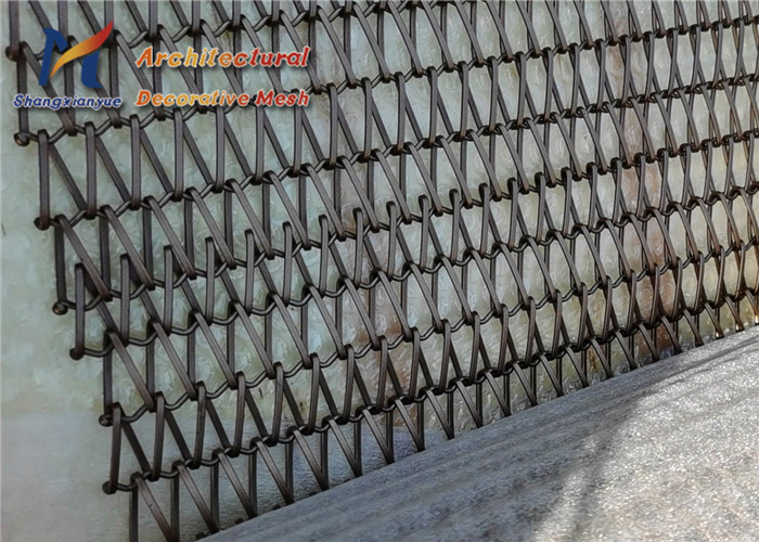 Space Dividers Spiral Wire Mesh 1mm 2.0mm Antique Brass
