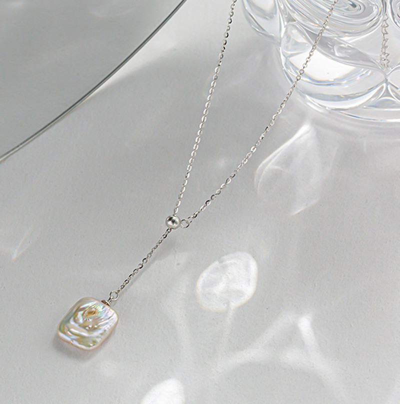 Baroque Pearl Necklace Pink Cultured Baroque Irregular Freshwater Pearl Choker Necklace Natural Baroque Pearl necklace