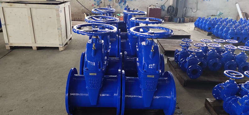 EPDM Sealing F5 Gate Valve Electric Actuated Soft Seat GGG40 GGG50