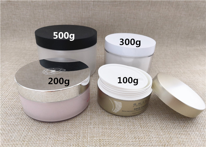 Anti Bacterial Skin Cream Containers AS / PP Plastic Material Large Volume