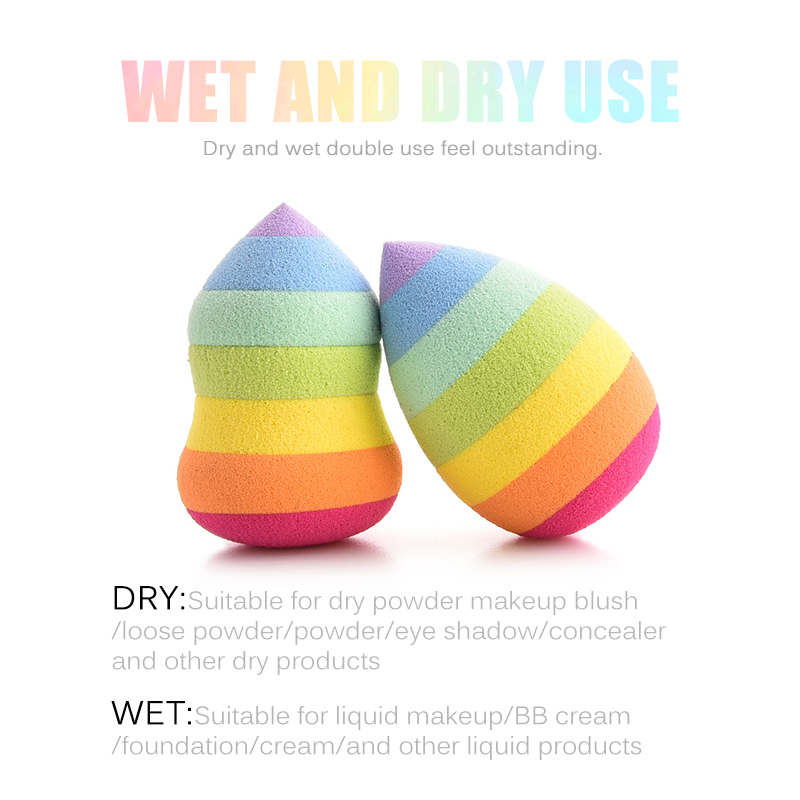 Vegan Latex Free Mini Beauty Blender Sponge 40*60mm Multiple Colors
