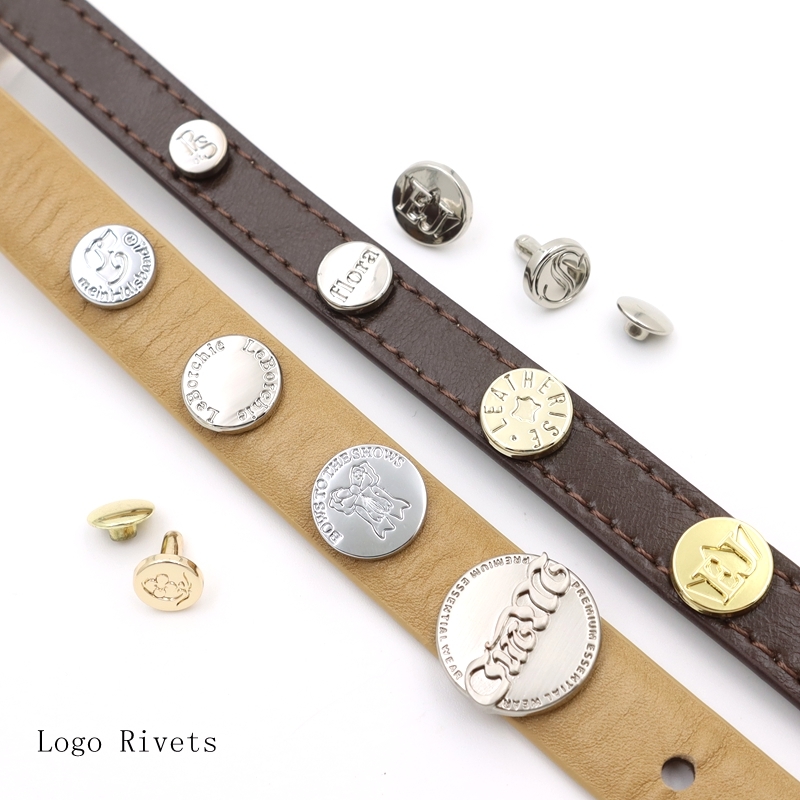 15mm Zinc Alloy Rivet Circle Gunmetal Rivets For Dog Collars