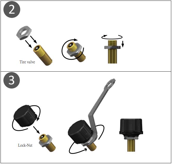 Battery 130mAh 4 dBm TPMS Tire Pressure Sensors With Bluetooth