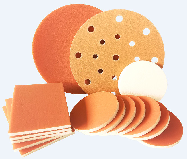 150mm 15hole Abrasive Sanding Sponge Pads Car Paint Removal Wet Orbital Sander