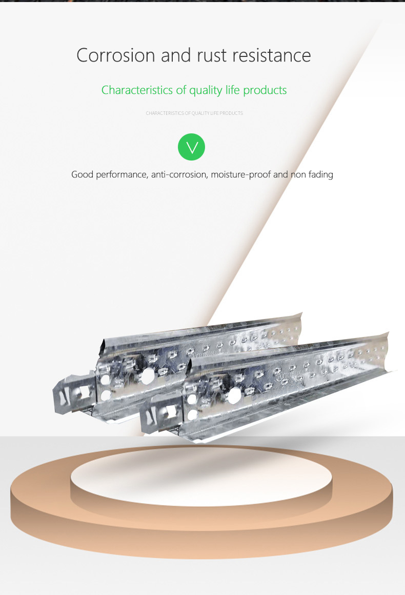 T-Shaped Steel Material Baking Paint Keel Suspended Ceiling In Traditional Design Style