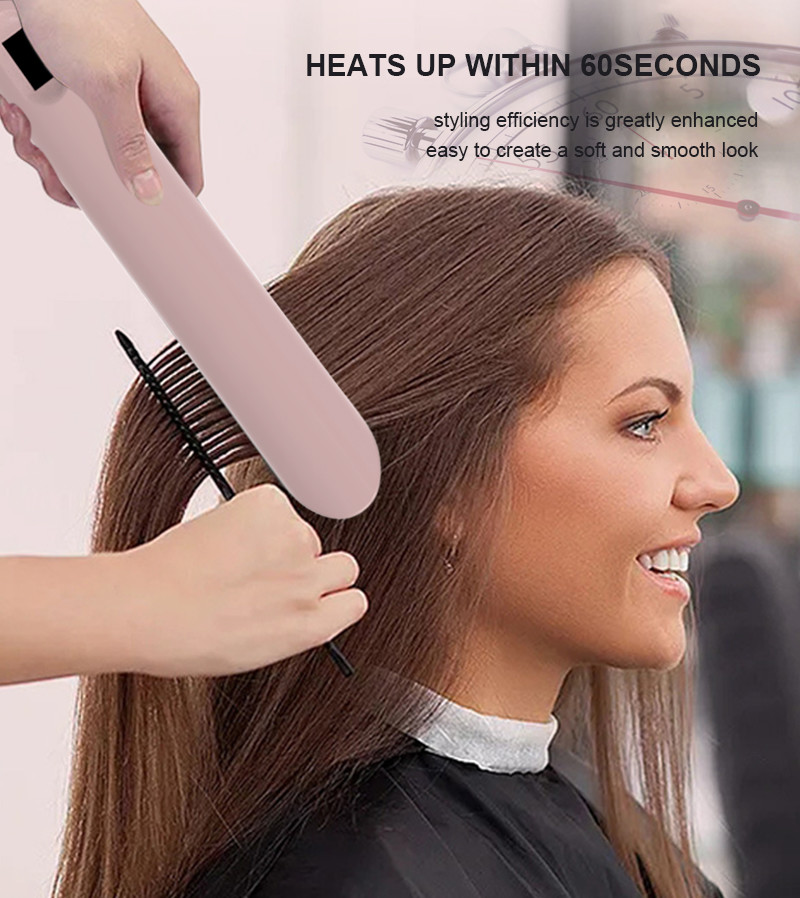 Ceramic Tourmaline Nano Hair Straightener , Hotel Hot Tools Flat Iron 35W
