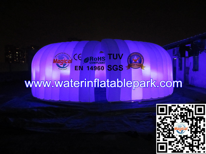 Colorful Fences Marquee Inflatable Lighting Tent 8m x 7m CE / UL / SGS