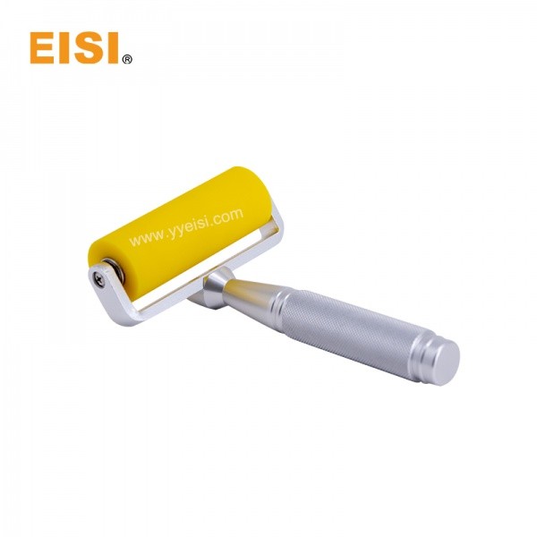 Durable Paper Wheel Rollers With Handle Yellow Color 1 PCS/Paper Box
