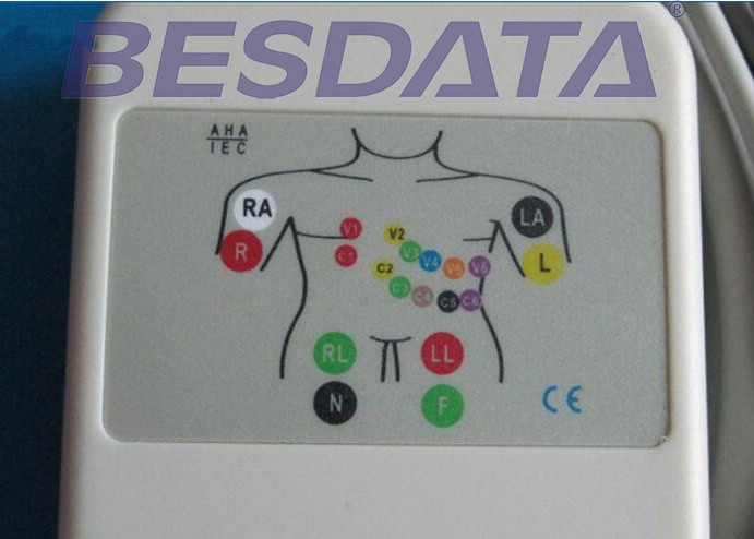 10 Leads ECG EKG Cable IEC Needle / Clip / Banana Electrode Compatible BJ-901D