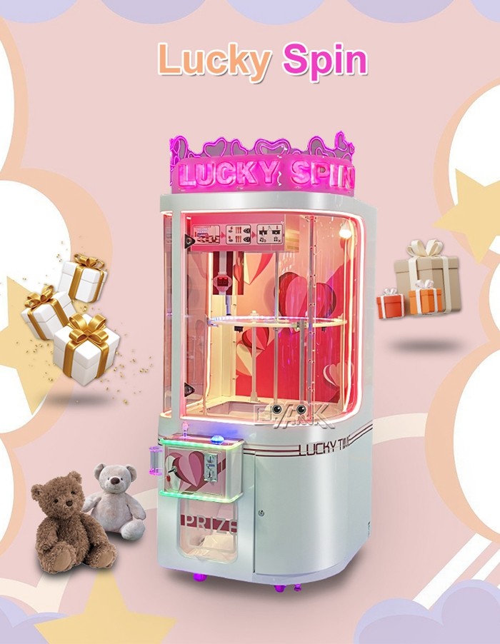 Lucky Spin Arcade Coin Operated Mini Claw Machine Doll Vending Machine