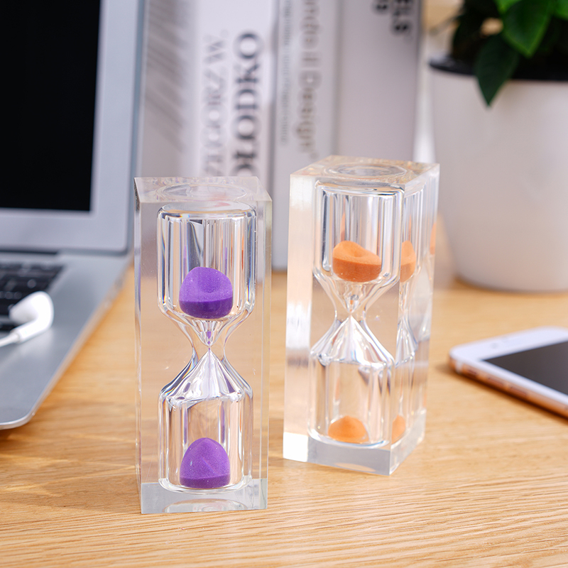 1 3 5 Minute Acrylic Hourglass Custom Crystal Hourglass