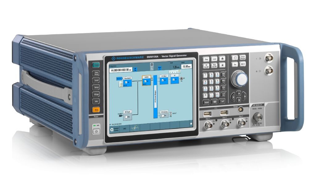 Rohde Schwarz Vector Signal Generator SMM100A 100 kHz to 44 GHz modulation bandwidth up to 1 GHz