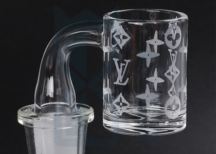 Transparent Quartz Glassware , Fused Silica Quartz Banger High Purity Clear