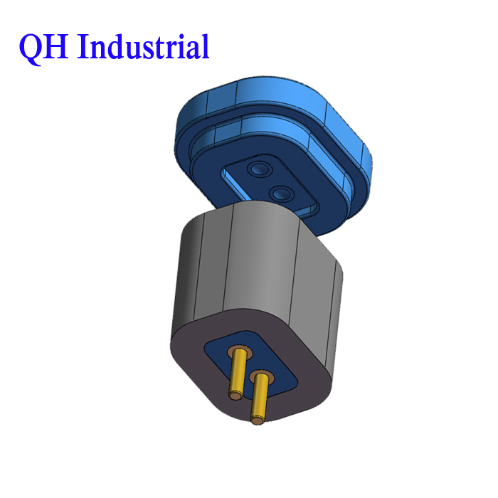 2Pin Short Keyboard Double Ends Idi Pogo Pin Pogo Magnetic Connectors Steel Pcb Mount Smd Pin Spring Loaded Pogo Pin 