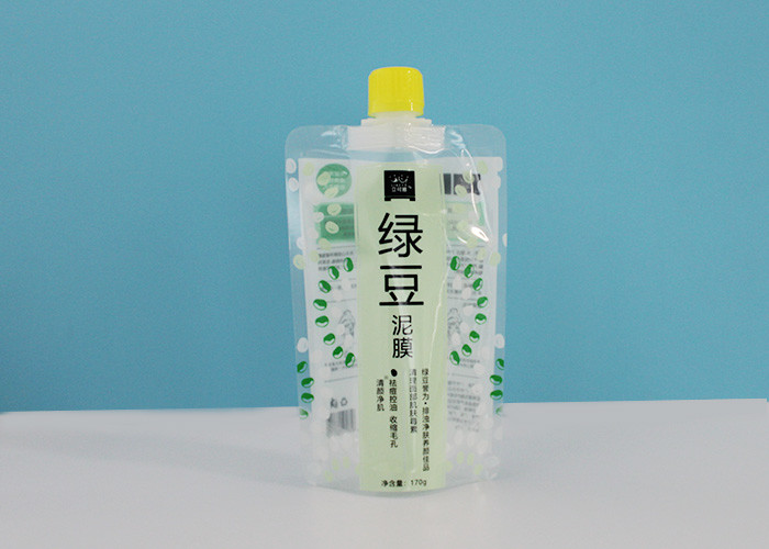 Juice Milk Packaging 8.6mm Stand Up Liquid Spout Bags
