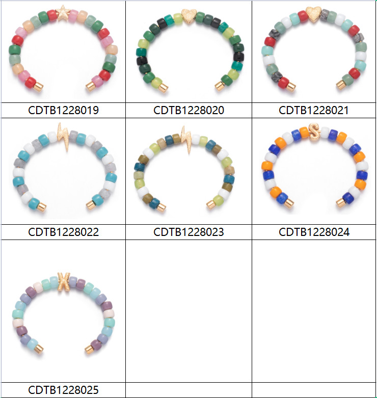 DIY Removable Bangles With Beads Red Imperial Stone 18k Real Gold Plated