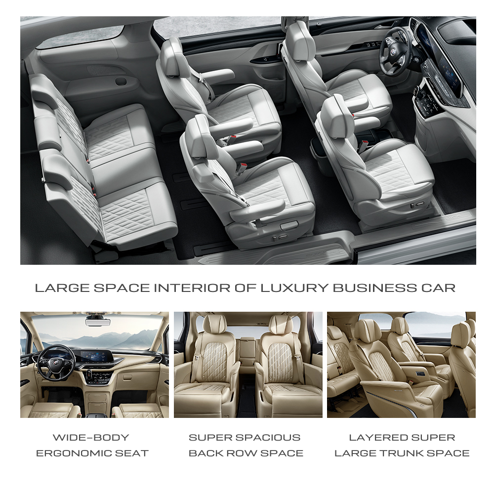 Amber Gold 2024 Buick GL8 ES 652T Gas 5-Door 7-Seater MPV with Tank Volume 66 from Beautiful and More Economical Gas Auto