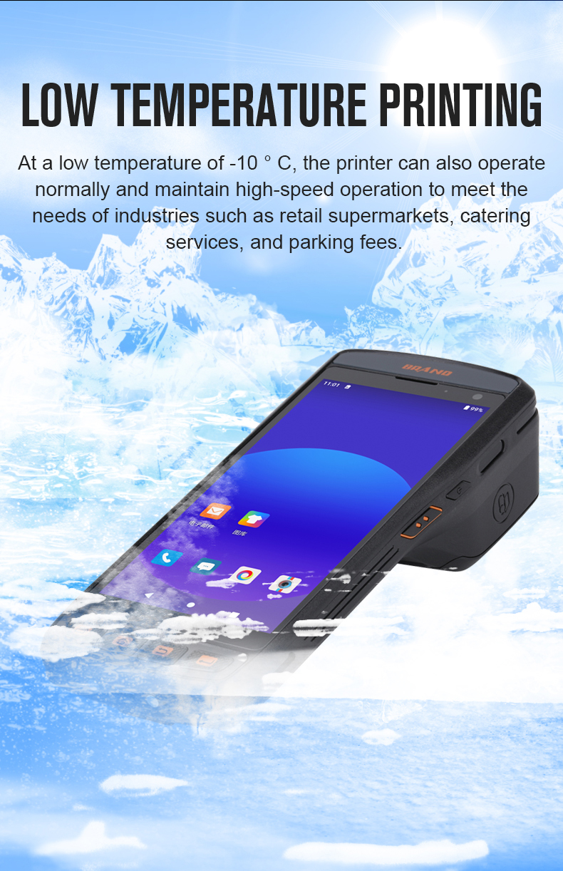 JZIOT SDK Equipped Wireless Portable Laser 1D 2D Handheld Android NFC Barcode PDA Scanner With Printer