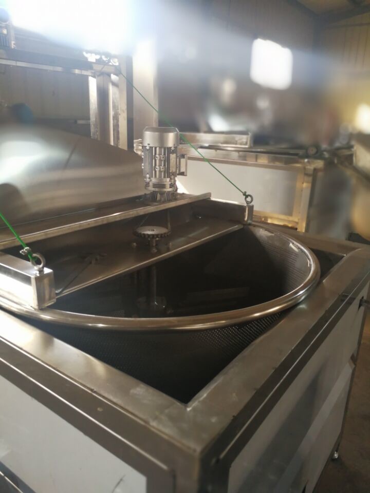 automatic electric heating stainless steel nuts fryer machine