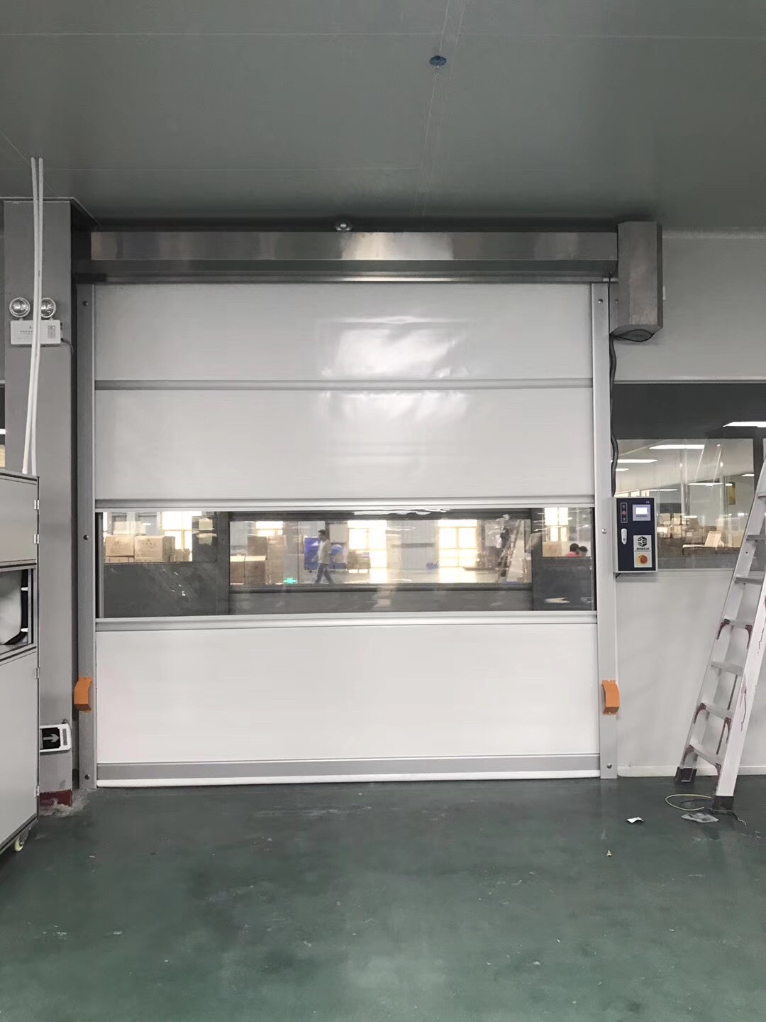 Interior Anti Static Plastic Roller Shutter Doors / High Speed PVC Roller Doors